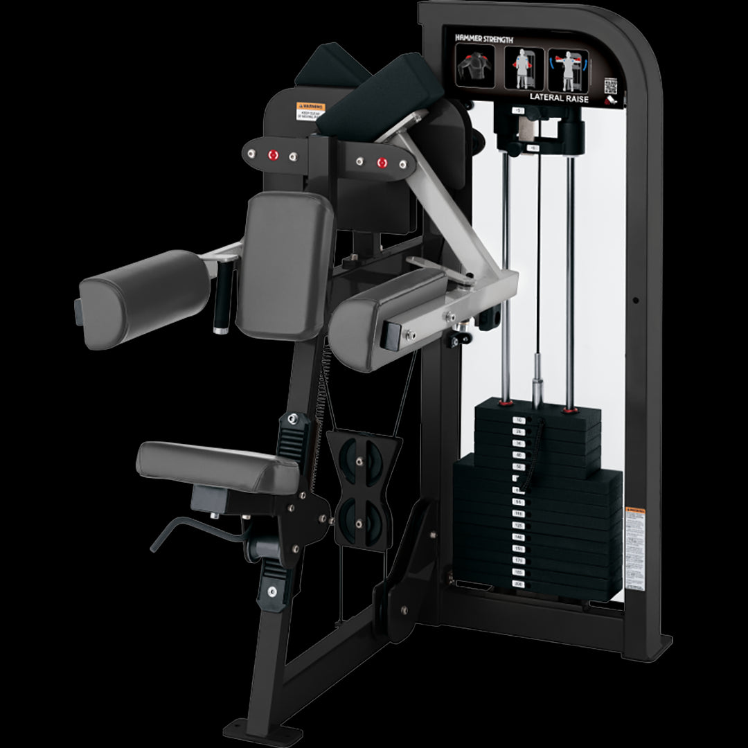 جهاز تمرينات الرفع الجانبي من Hammer Strength Select /بلاتيني - أسود