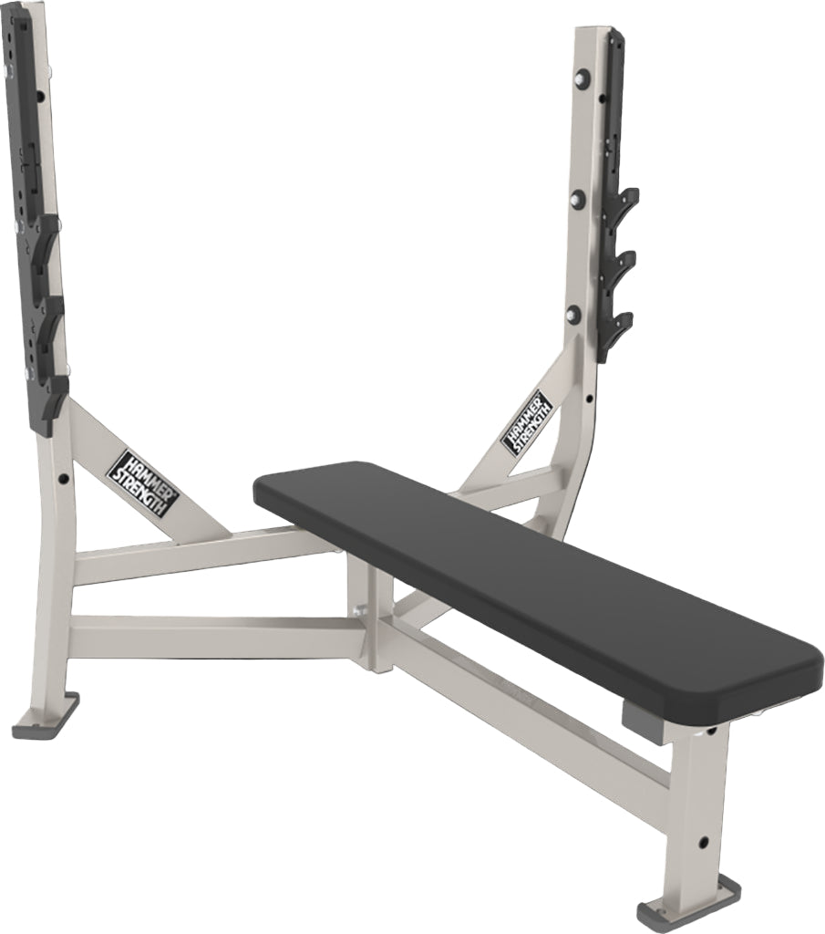 Gray weight bench with adjustable backrest on a black background