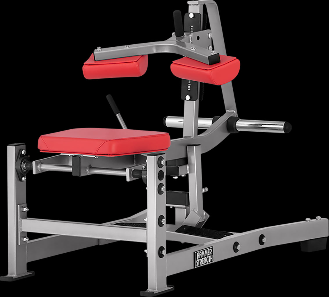 جهاز تقوية باطن الفخذ بالرفع من Hammer Strength القابل لتحميل الأوزان باستخدام الألواح/بلاتيني - أسود