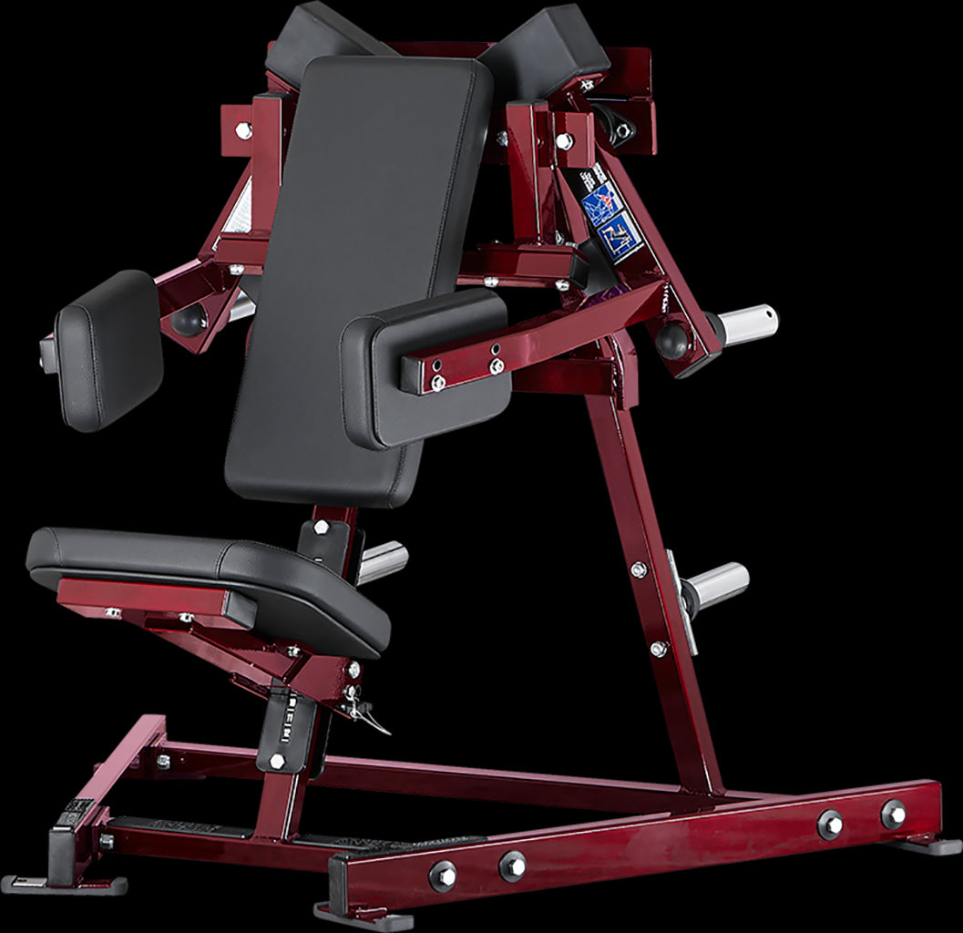 جهاز تمارين رفع الجسم وخفضه جانبيًا Hammer Strength القابل لتحميل الأوزان باستخدام الألواح/بلاتيني - أسود