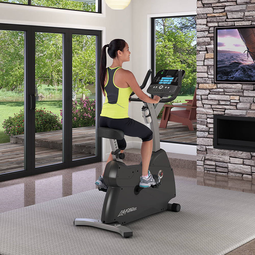 C1 Upright Lifecycle Exercise Bike With Go Console - Delta Fitness