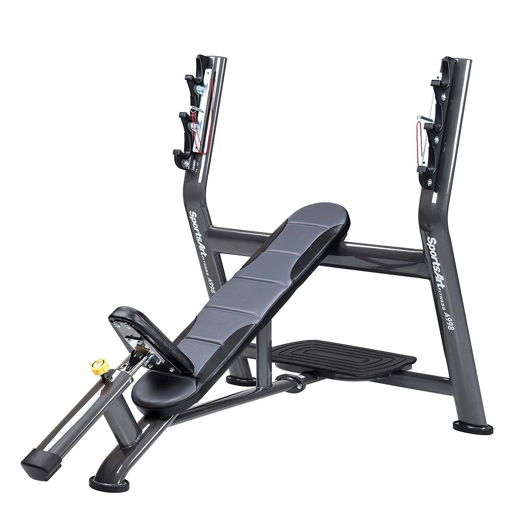 A998 Olympic Incline Bench Commercial Free Weight Bench by SportsArt - Delta Fitness