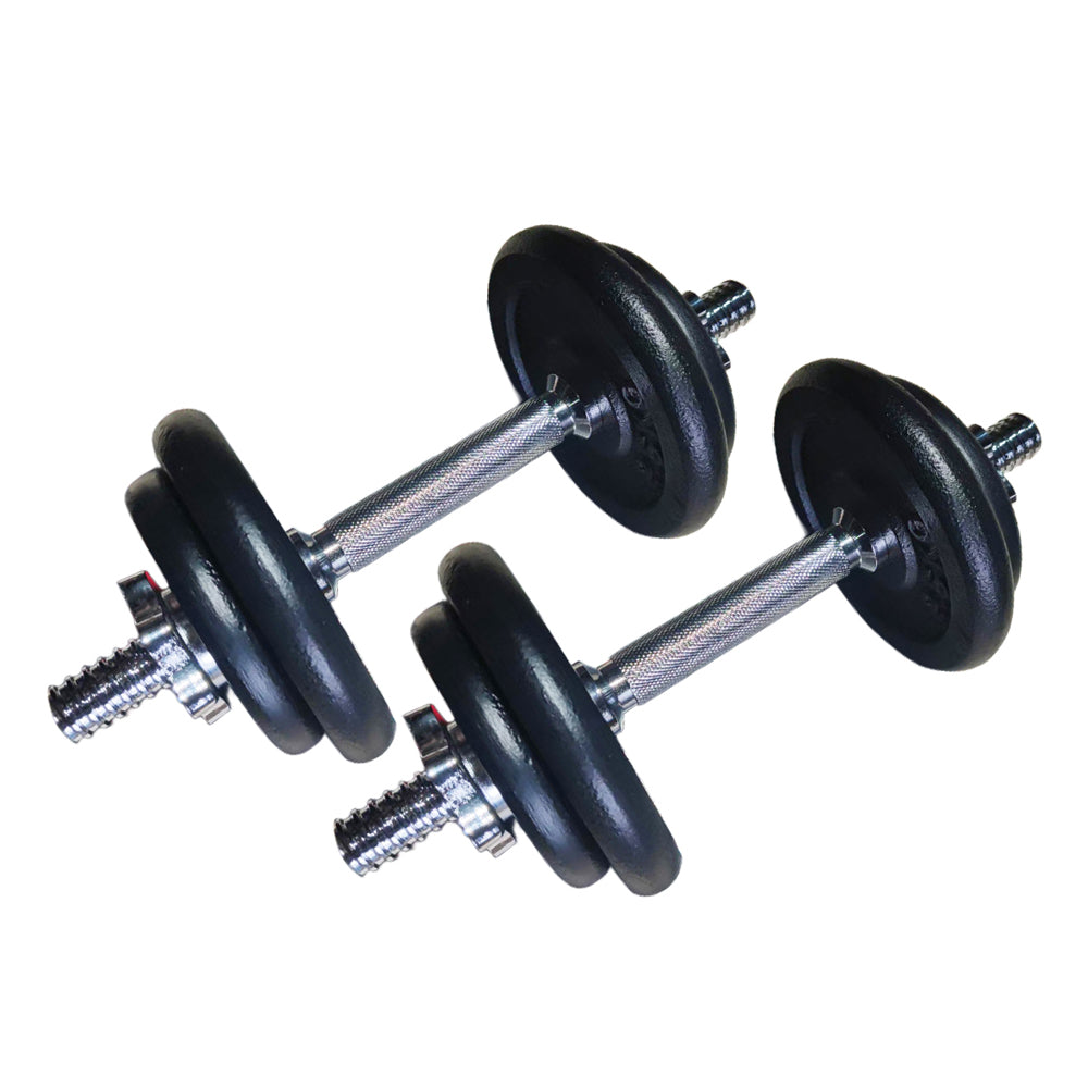 Dumbbell Set 10Kg, 20KG | Adjustable - Plated Pair