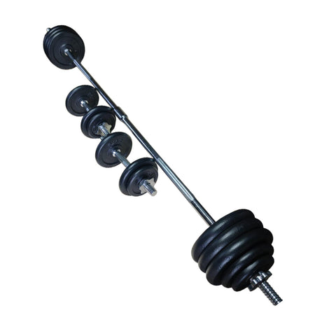50KG Adjustable Barbell & Dumbbell Set with Case