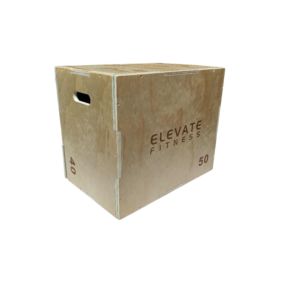 3-Way Wooden Plyo Box 40x50x60cm