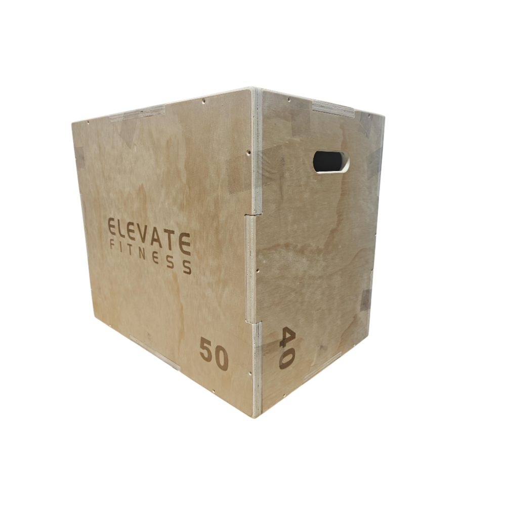 3-Way Wooden Plyo Box 40X50X60Cm