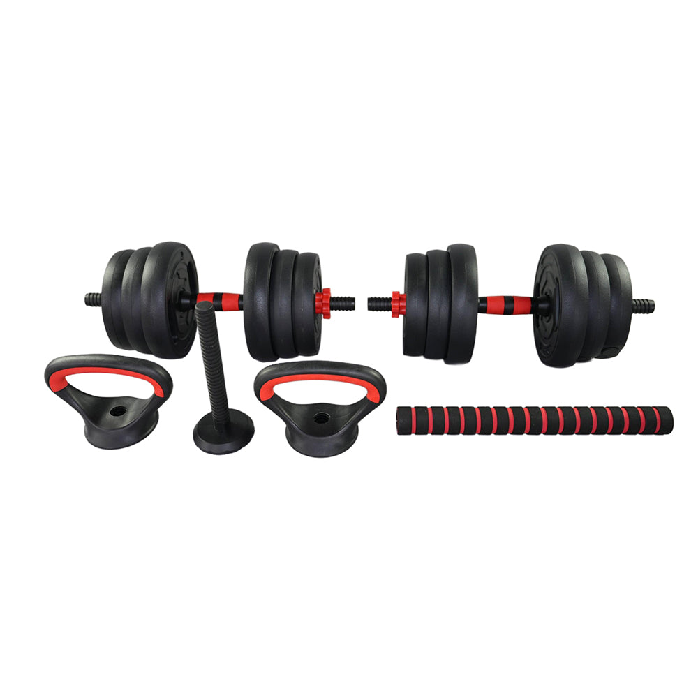 5-in-1 Adjustable Dumbbell & Barbell Set – 20KG