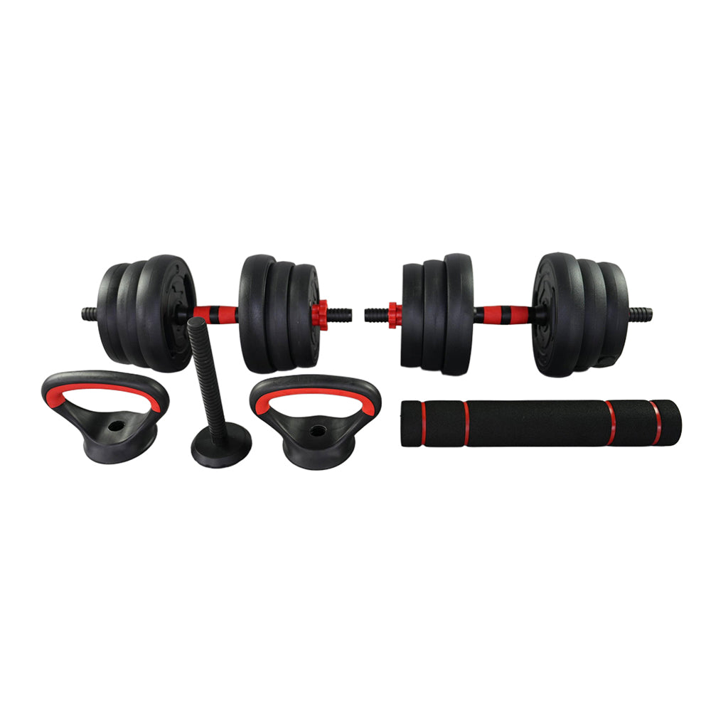 مجموعة دمبل وباربل قابلة للتعديل 5 في 1 - 20 كجم