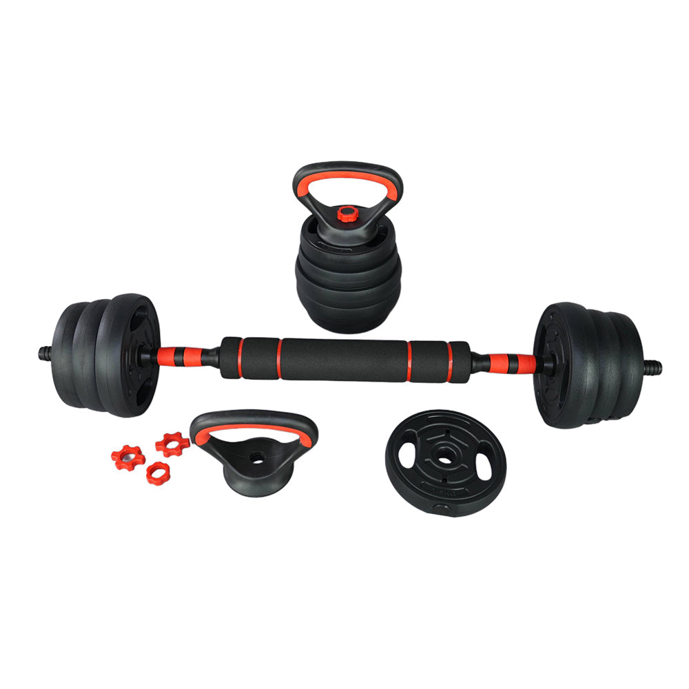 مجموعة دمبل وباربل قابلة للتعديل 5 في 1 - 20 كجم