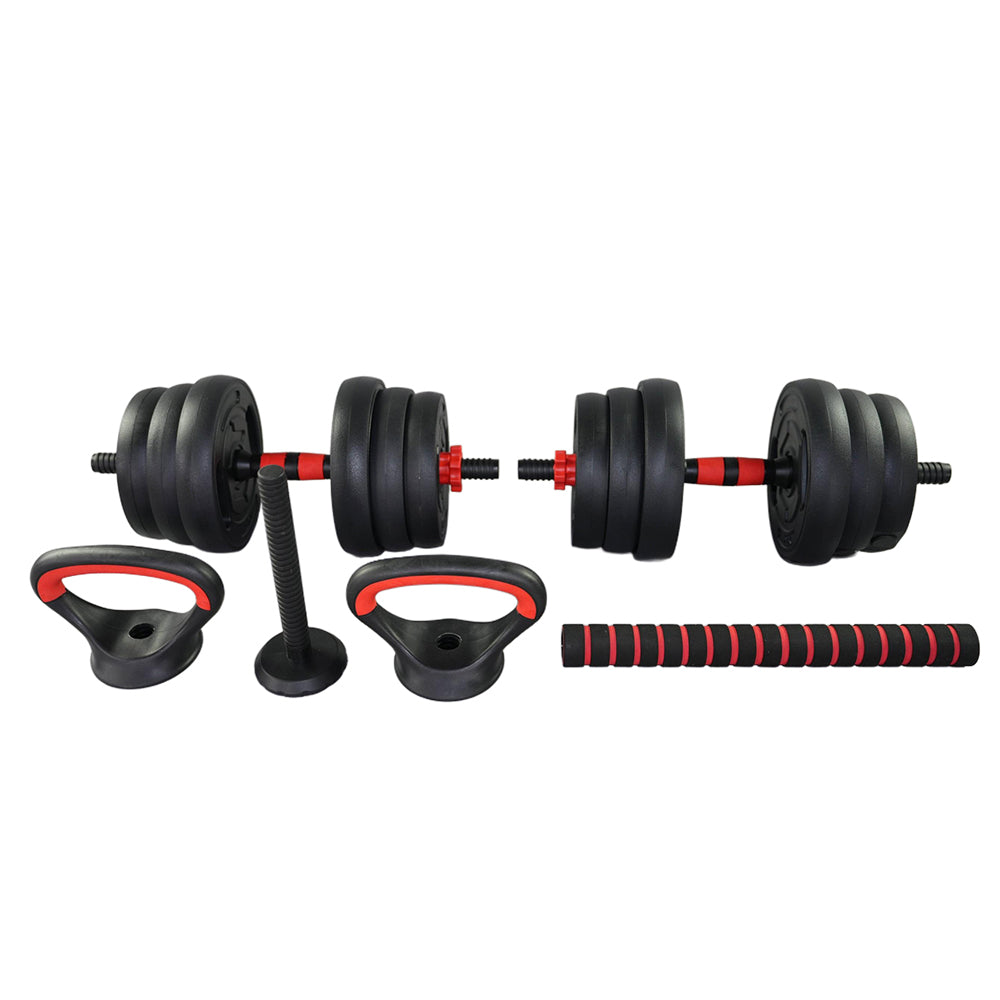 5-in-1 Adjustable Dumbbell & Barbell Set – 40KG