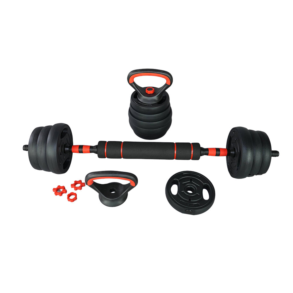 5-in-1 Adjustable Dumbbell & Barbell Set – 40KG
