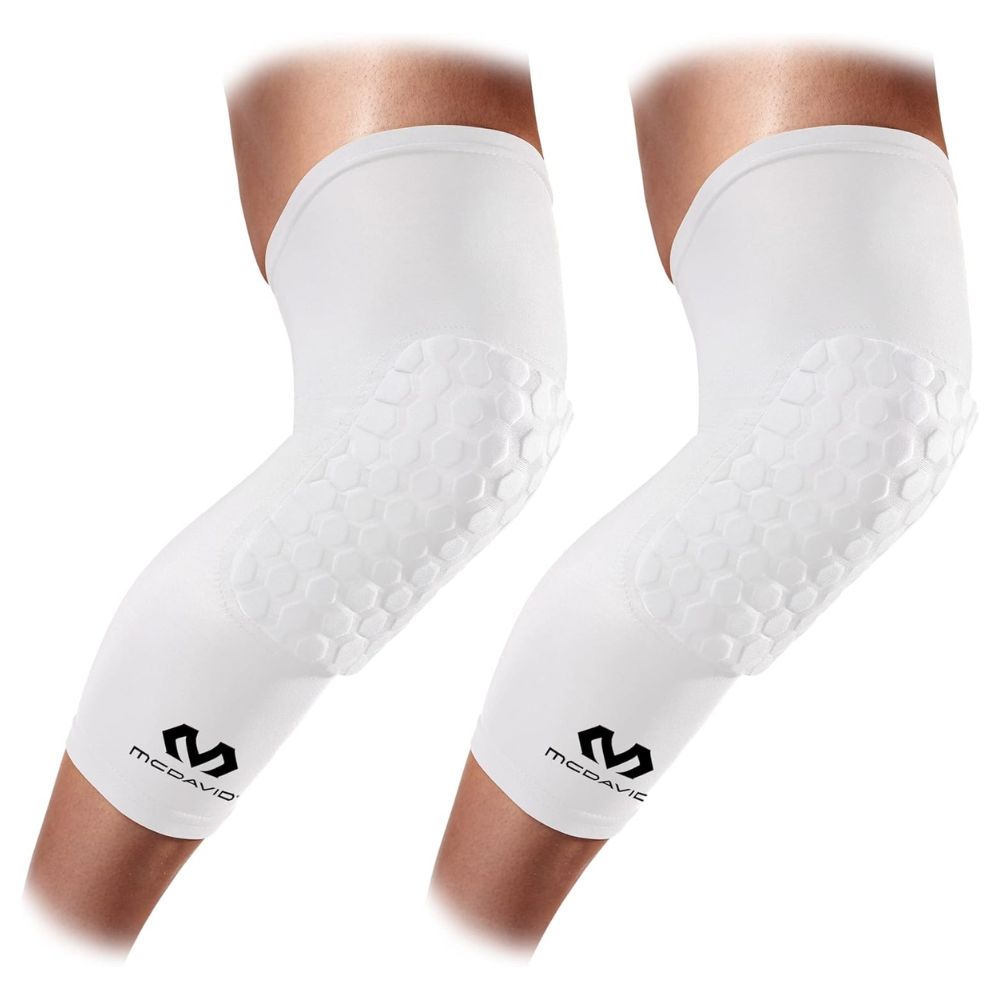 McDavid Hex Knee Compression Sleeves | Impact-Absorbing Sports Knee Pads Pair Mcdavid