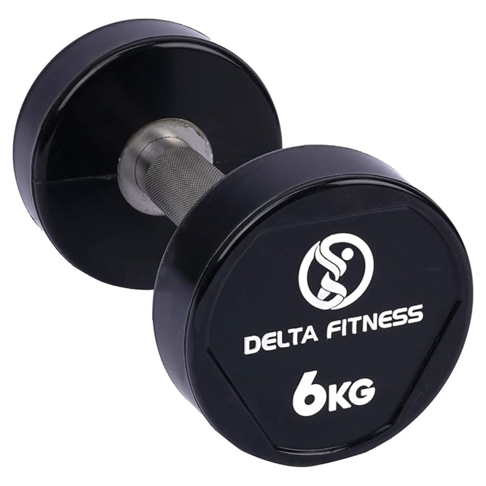 Polyurethane Dumbbell Set Pair – Premium Strength Training Dumbbells Delta Fitness