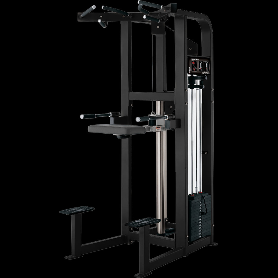 ‏‫الجهاز المساعد لرفع وخفض الجسم من Hammer Strength Select / بلاتيني - أسود
