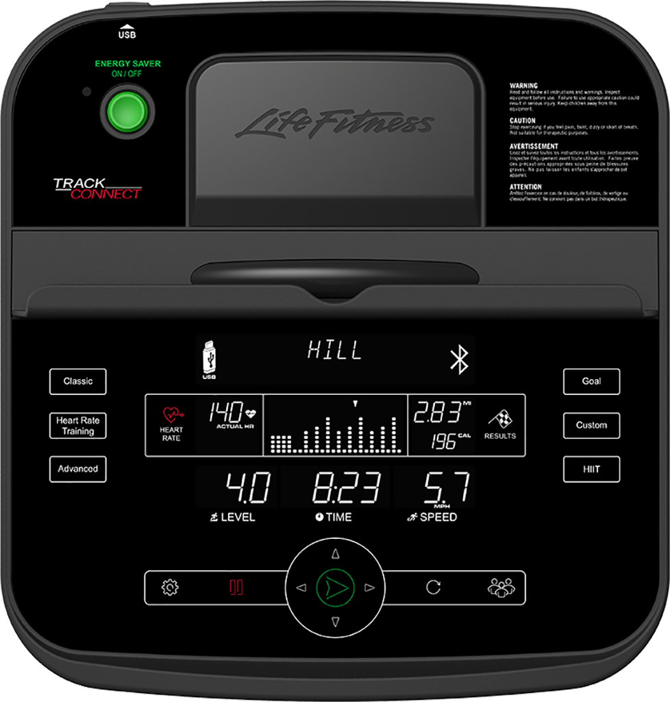 Track Connect Console Treadmill, Engeng+Met - Delta Fitness