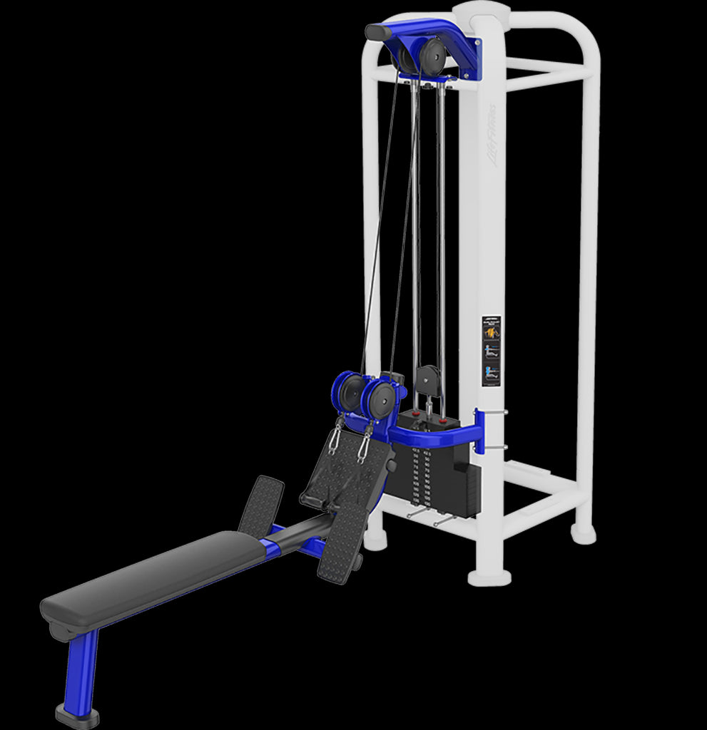 MJ DUAL PULLEY ROWجهاز التمرينات ثنائي البكرات  للتجديف/بلاتيني - أسود