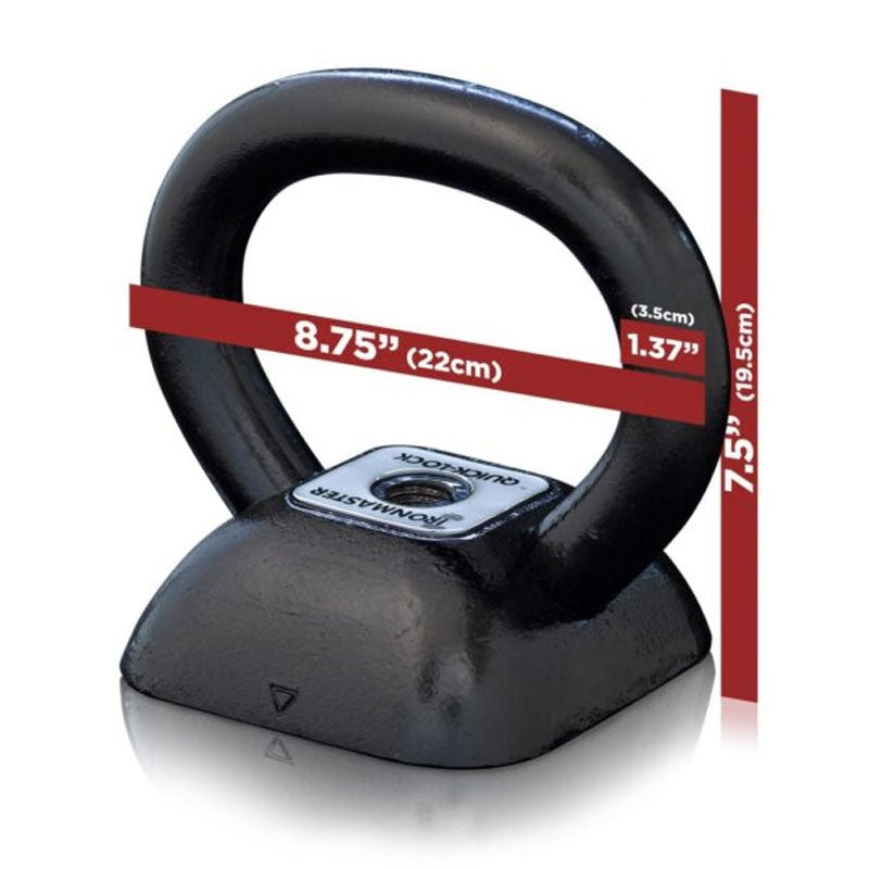 Quick-Lock Kettlebell Handle, 22.5 Lbs (Handle 10,2 Kg)