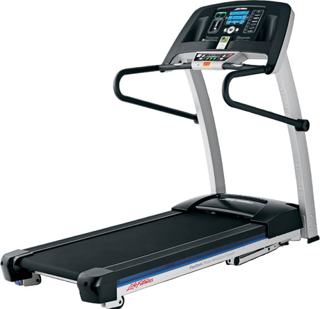 Treadmill with a black background