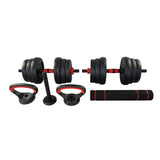 5-in-1 Adjustable Dumbbell & Barbell Set – 20KG