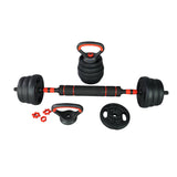 5-in-1 Adjustable Dumbbell & Barbell Set – 40KG