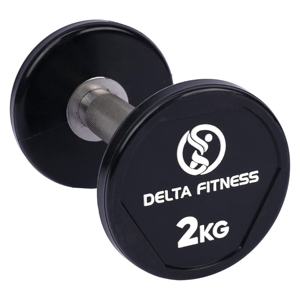 Polyurethane Dumbbell Set Pair – Premium Strength Training Dumbbells Delta Fitness