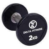 Polyurethane Dumbbell Set Pair – Premium Strength Training Dumbbells Delta Fitness