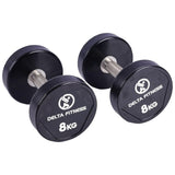 Polyurethane Dumbbell Set Pair – Premium Strength Training Dumbbells Delta Fitness